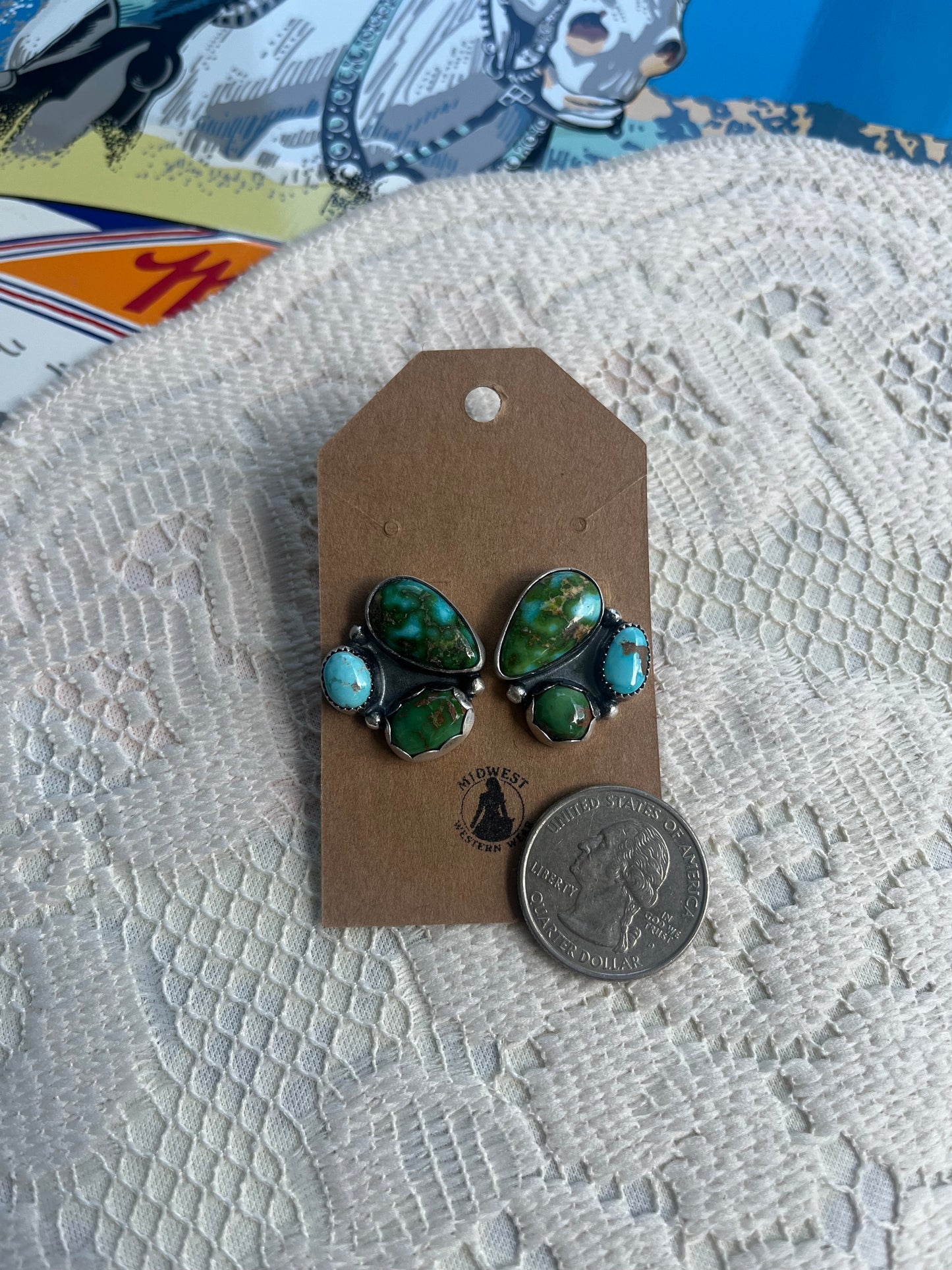 Trio Cluster Earrings