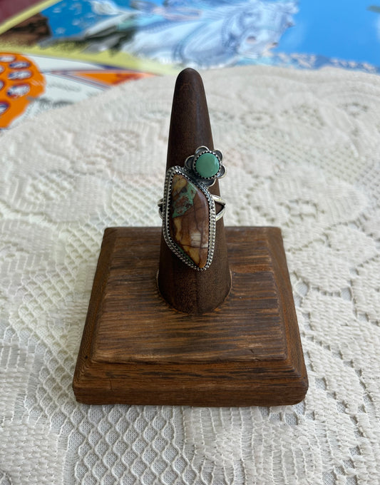 Royston Ribbon & Fox Turquoise Size 8 Ring