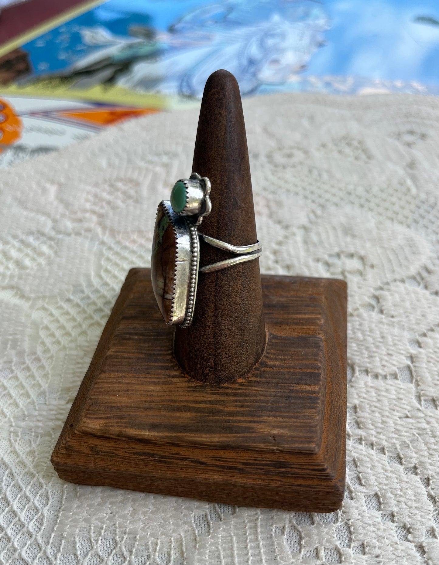 Royston Ribbon & Fox Turquoise Size 8 Ring