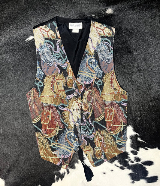 Women's VTG Horse Vest, Medium