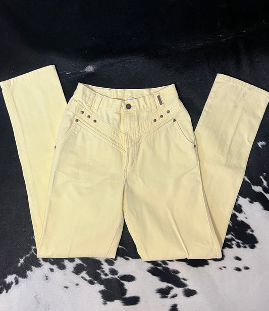 Pastel Yellow Rockies 28/7x34 (read description)
